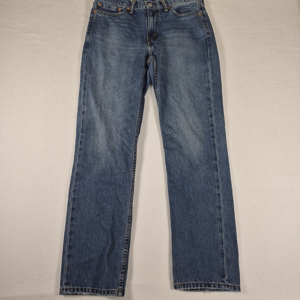 Levi's 514 Blue Jeans Men's Size 32x32 Straight Leg Denim Medium-Wash Casual